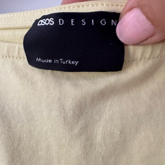 ASOS Bubble Hem Yellow Dress - Picture 4 of 9